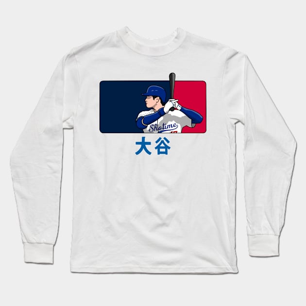 shohei ohtani ohtaniland fanmade 2 Long Sleeve T-Shirt by rsclvisual